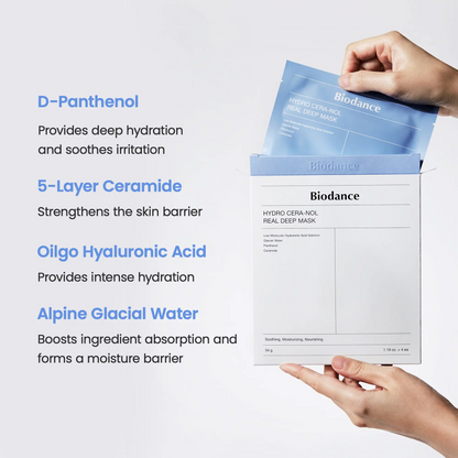 Maskholic Gift Bundle| Collagen, PDRN, Ceranol, Seakelp (4*4, 16ea)